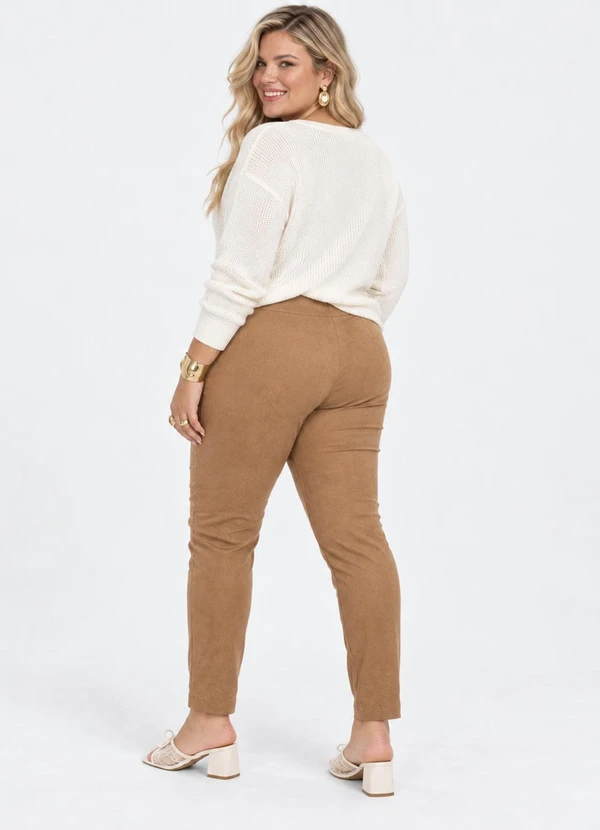 CALCA BENGALINE FEMININA MARROM - SECRET GLAM