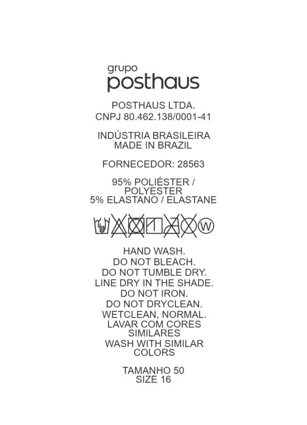 Marguerite - Bermuda Azul Marinho em Crepe Plano 7