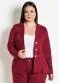 Marguerite - Blazer com Botões Dourados Bordô Plus Size - variação: Bordô