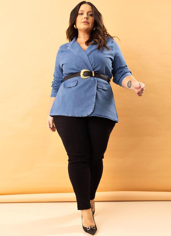 Marguerite - Blazer Jeans Médio Oversized 2