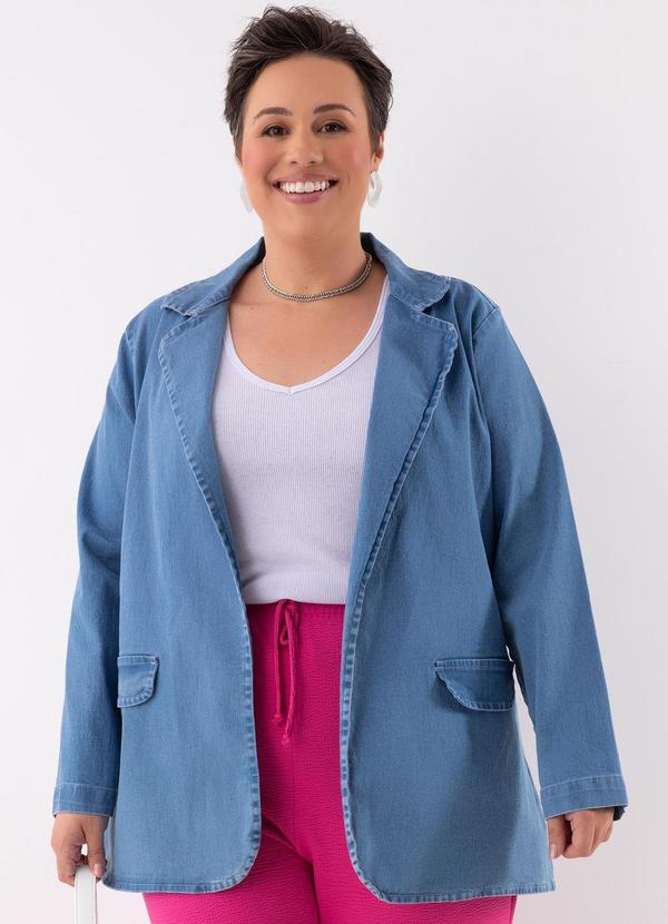 Marguerite - Blazer Jeans Médio Oversized 4