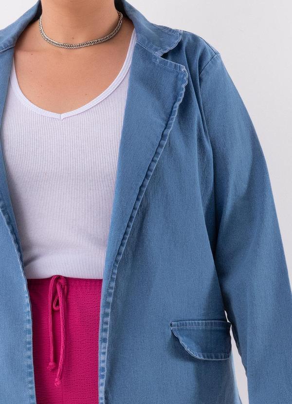 Marguerite - Blazer Jeans Médio Oversized 8