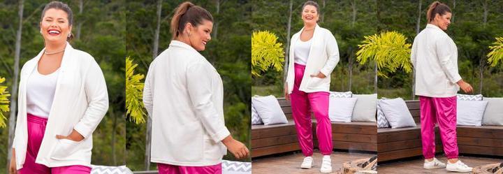 Blazer Off White em Moletinho