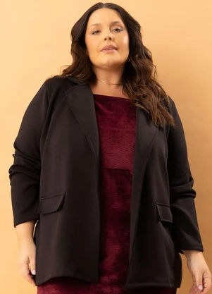 Marguerite - Blazer Preto em Neoprene - MARGUERITE