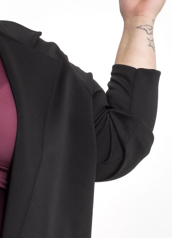 Marguerite - Blazer Preto em Neoprene 7