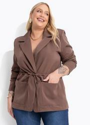 Casaco Marrom Estilo Parka