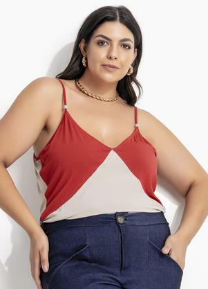 Blusa (Bege) em Malha de Viscose