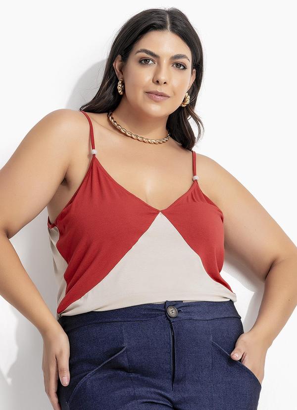 Blusa (Bege) em Malha de Viscose