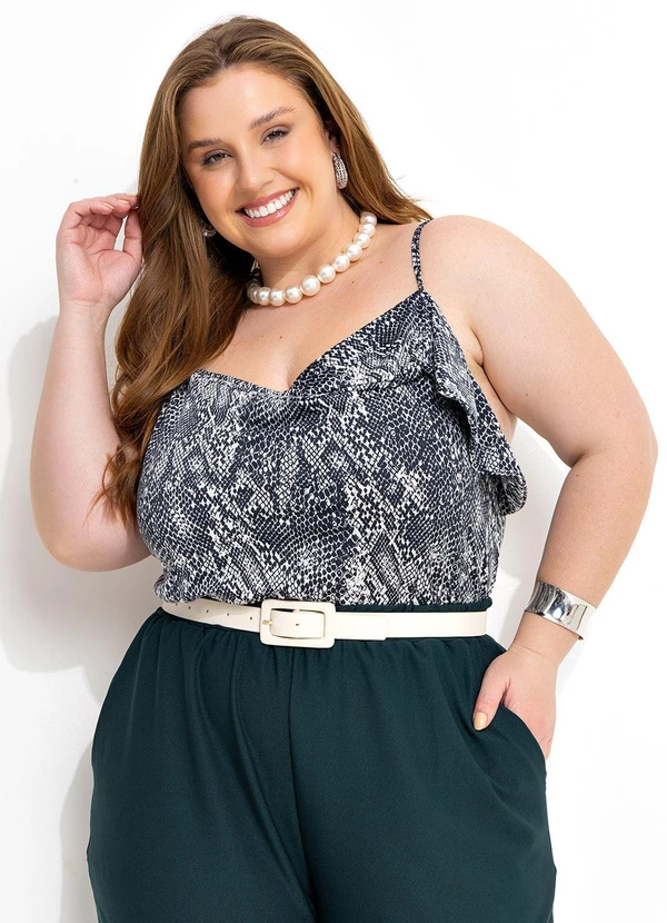 Marguerite - Blusa Cobra em Malha Fria