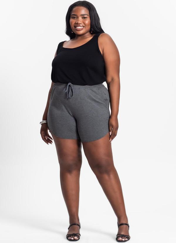 Secret Glam - Blusa de Alça Feminina Plus Size Preto 3