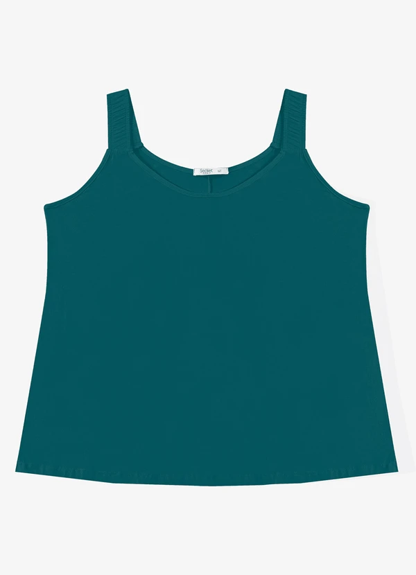 Secret Glam - Blusa de Alça Feminina Plus Size Verde