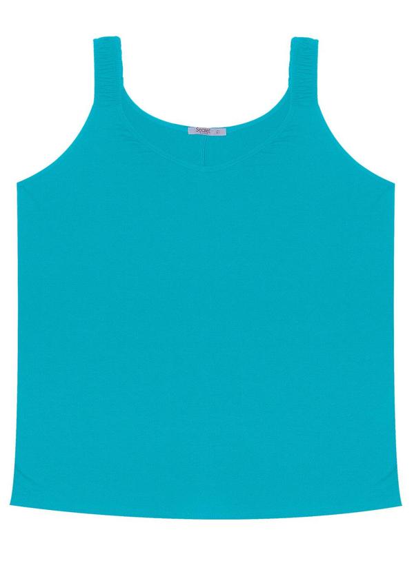 Secret Glam - Blusa de Alça Plus Size Azul