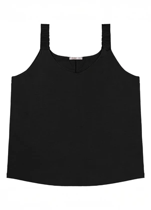 Secret Glam - Blusa de Alça Plus Size Preto - SECRET GLAM