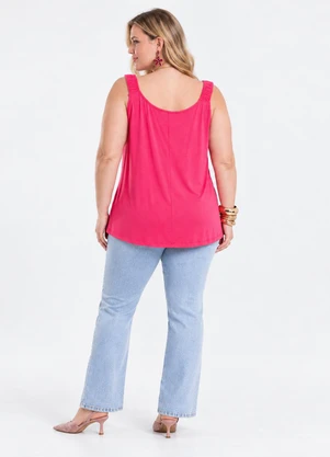 Secret Glam - Blusa de Alça Plus Size Rosa - SECRET GLAM