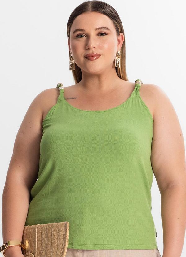 Secret Glam - Blusa de Alça Plus Size Verde