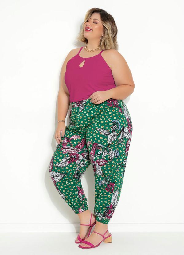 Marguerite - Blusa de Alças Pink Plus Size 2