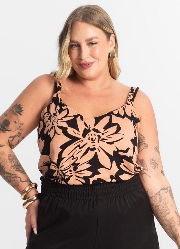 Secret Glam - Blusa Feminina de Alça Marrom 4