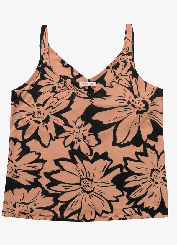 Secret Glam - Blusa Feminina de Alça Marrom 5