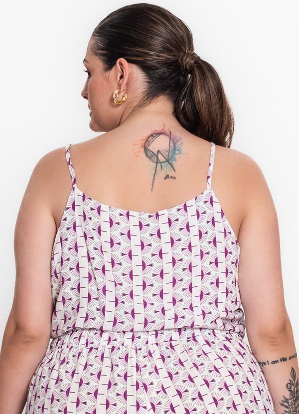 Secret Glam - Blusa Feminina Plus Size de Alça Branco 2