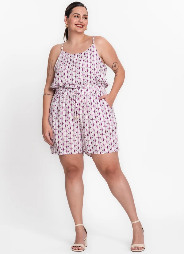 Secret Glam - Blusa Feminina Plus Size de Alça Branco 3