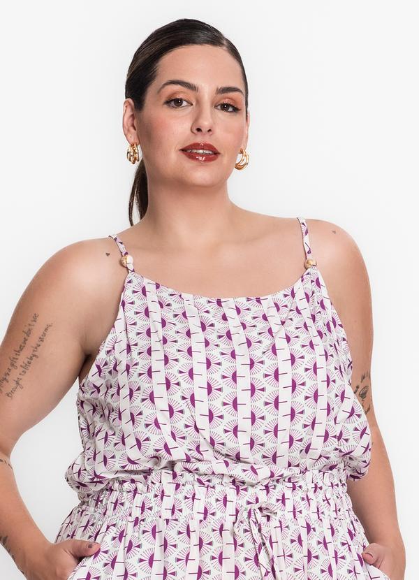 Secret Glam - Blusa Feminina Plus Size de Alça Branco 4
