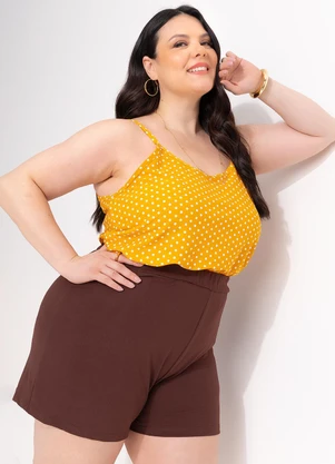 Marguerite - Blusa Poá Amarelo de Malha - MARGUERITE
