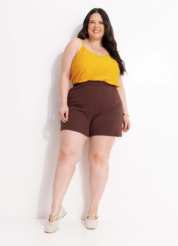 Marguerite - Blusa Poá Amarelo de Malha 3