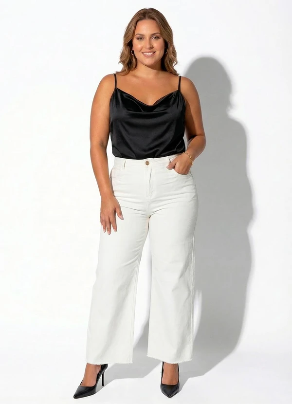 Marguerite - Blusa Preta em Cirrê 6