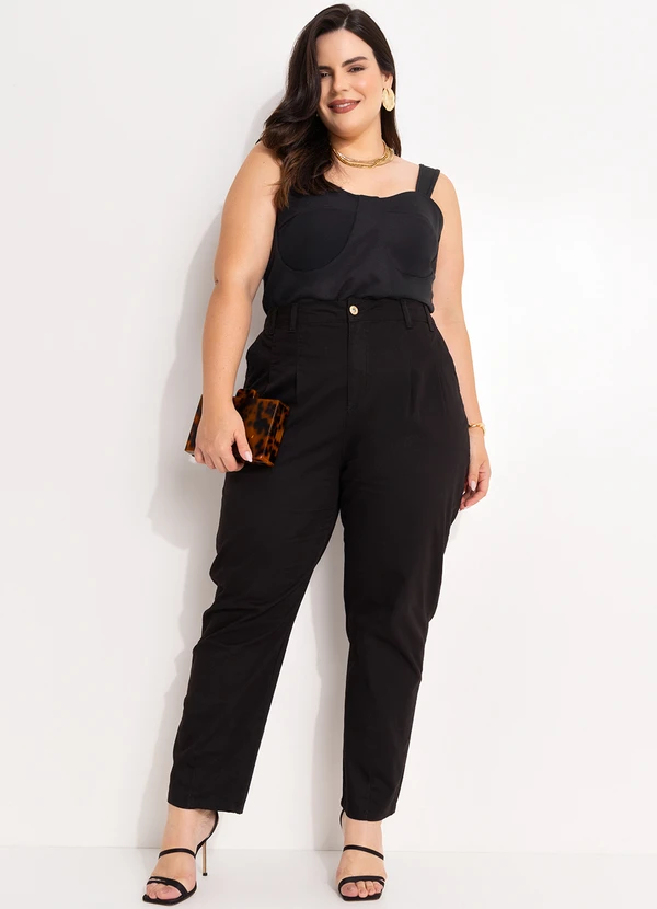 Marguerite - Blusa Preto em Moletinho 3