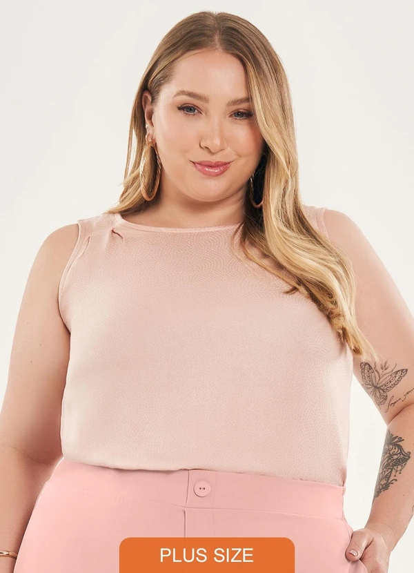 Lisamour - Blusa Regata Lisa Rosa