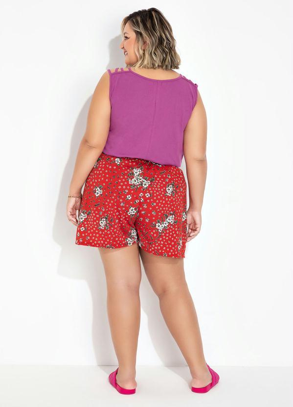 Marguerite - Blusa Rosa com Alças Triplas Plus Size 4