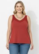 Blusa Terracota em Malha de Viscose