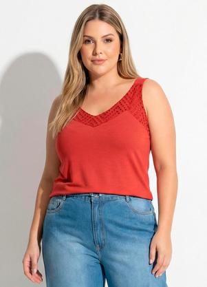 Blusa (Terracota) em Malha de Viscose