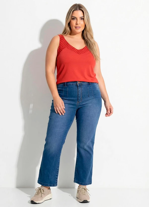 Marguerite - Blusa Terracota em Malha de Viscose 3