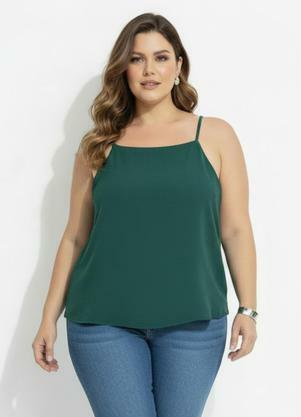 Blusa (Verde) em Crepe