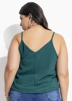 Marguerite - Blusa Verde em Crepe - MARGUERITE