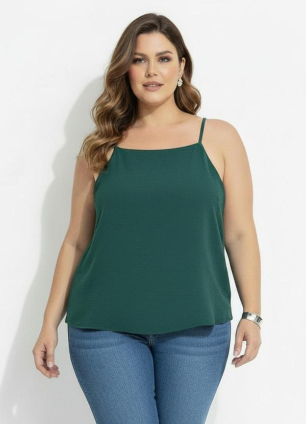 Blusa (Verde) em Crepe