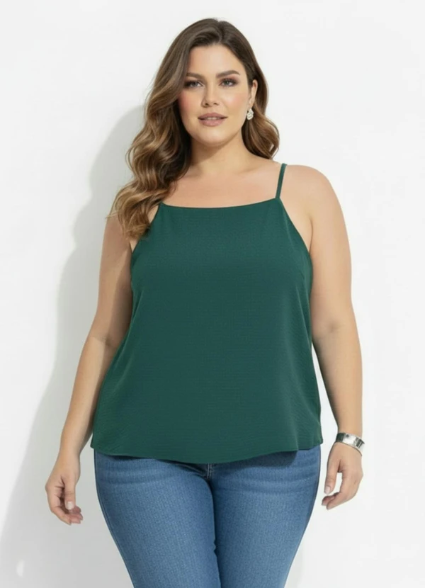 Marguerite - Blusa Verde em Crepe