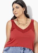 Blusa Terracota em Malha de Viscose