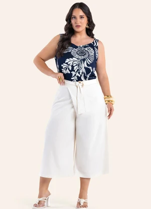 Secret Glam - Regata Feminina Estampada Azul - SECRET GLAM