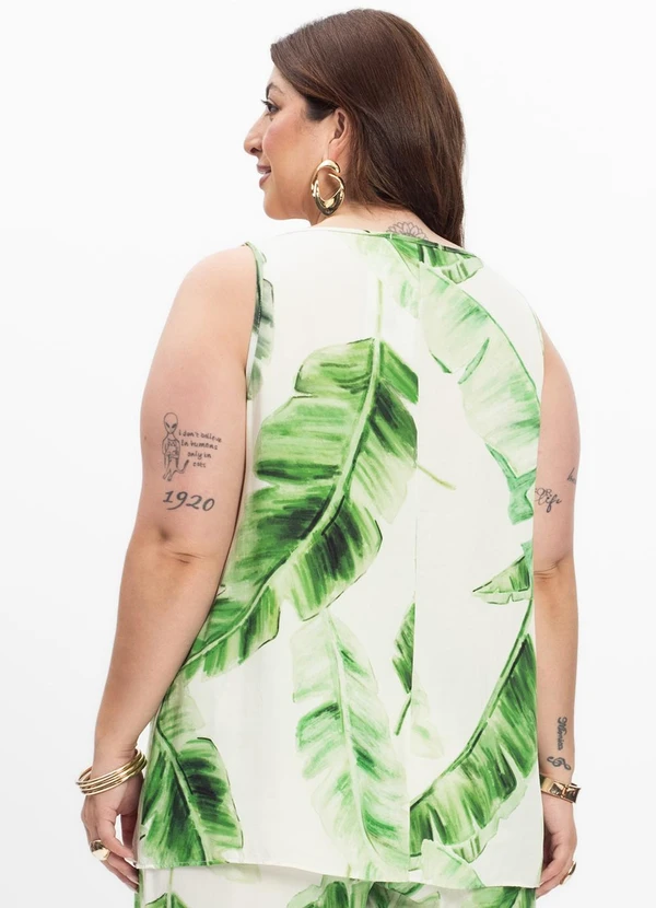 Secret Glam - Regata Feminina Plus Size Bege 3