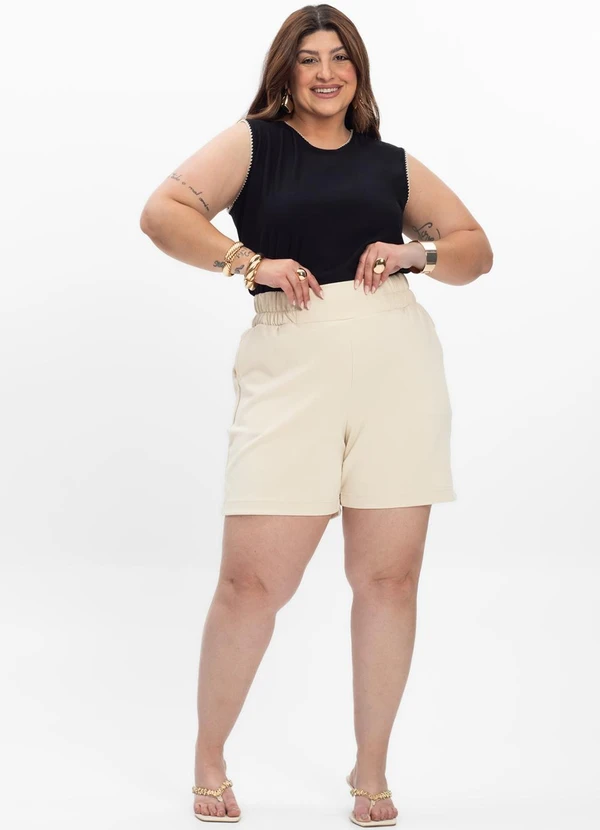 Secret Glam - Regata Feminina Plus Size Preto 4