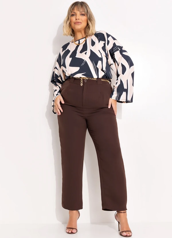 Marguerite - Blusa Abstrata em Malha com Elastano 3