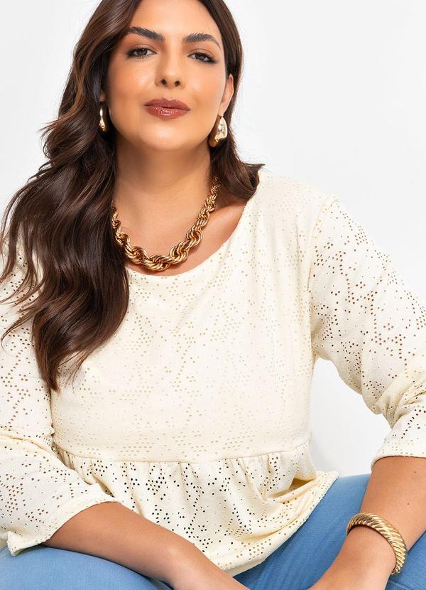 Marguerite - Blusa Amarelo Pó em Malha Laise 7