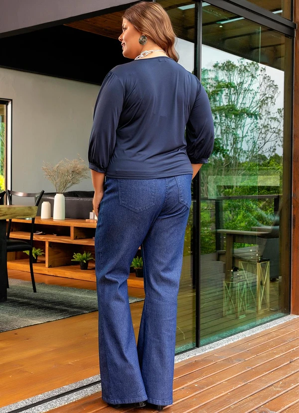 Marguerite - Blusa Azul Marinho em Malha Fria 4