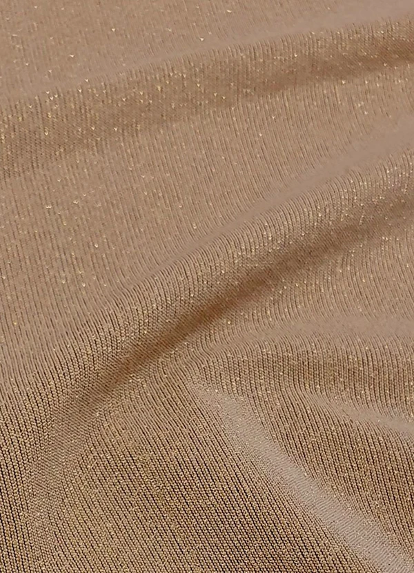 Marguerite - Blusa Bege em Malha Lurex com Brilho 6