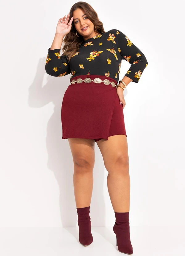 Marguerite - Blusa Buquê de Flores em Malha de Viscose 2