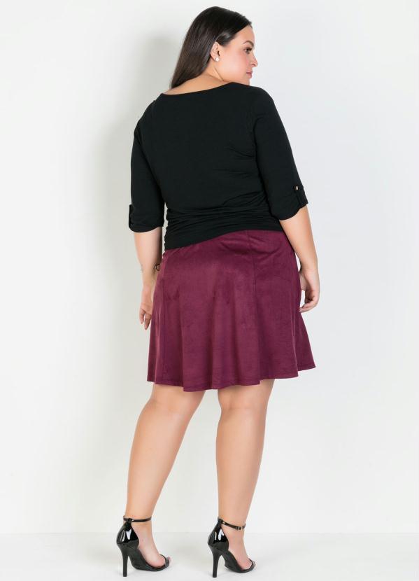 Mink - Blusa com Detalhe de Amarração Frente Preta 8