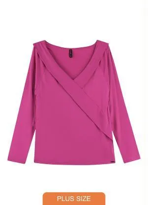 Maelle - Blusa Feminina Adulto Rosa - MAELLE