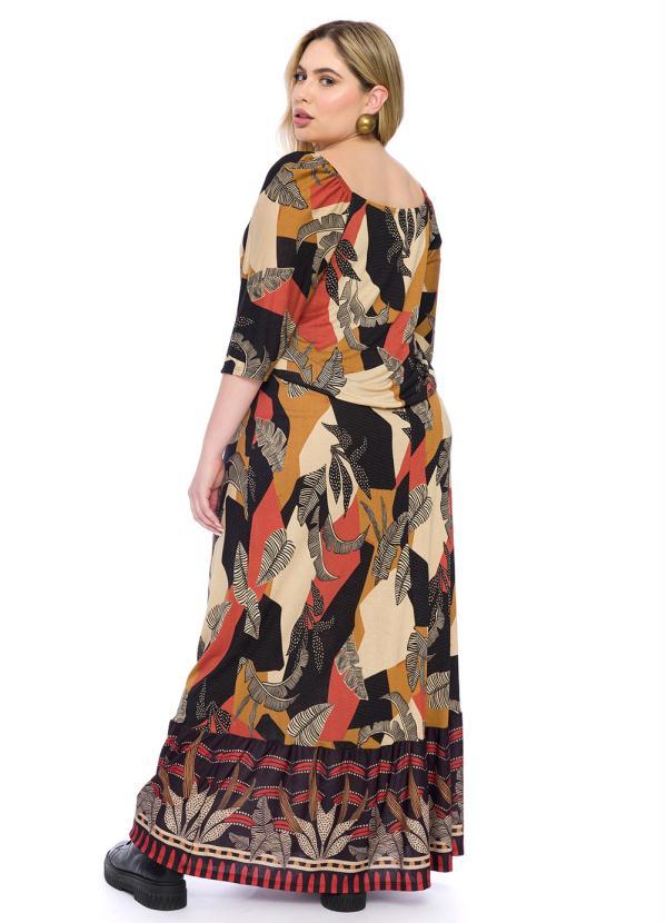 Lisamour - Blusa Folhagem Tropical Marrom 4